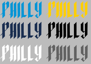Philadelphia Phillies City Connect Team Name Logo Premium Vinyl Decal PICK COLOR & SIZE