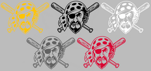 Pittsburgh Pirates Alternate Logo Premium Vinyl Decal PICK COLOR & SIZE Pittsburgh Pirates Alternate Logo Premium Vinyl Decal PICK COLOR & SIZE