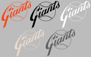 San Francisco Giants Retro Throwback 1950s-1980s Logo Premium Vinyl Decal PICK COLOR & SIZE