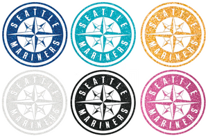 Seattle Mariners METALLIC SPARKLE Alternate Logo Premium Vinyl Decal PICK COLOR & SIZE Seattle Mariners METALLIC SPARKLE Alternate Logo Premium Vinyl Decal PICK COLOR & SIZE