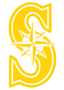 Seattle Mariners Yellow Childhood Cancer Awareness Team Logo Premium Vinyl Decal PICK SIZE