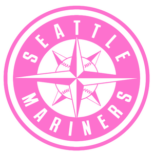 Seattle Mariners Pink Mothers Day Alternate Logo Premium Vinyl Decal PICK SIZE Seattle Mariners Pink Mothers Day Alternate Logo Premium Vinyl Decal PICK SIZE