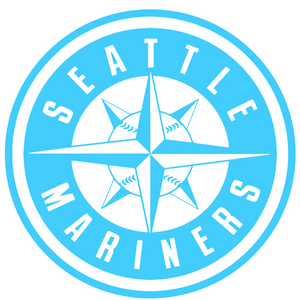 Seattle Mariners Light Blue Fathers Day Alternate Logo Premium Vinyl Decal PICK SIZE Seattle Mariners Light Blue Fathers Day Alternate Logo Premium Vinyl Decal PICK SIZE