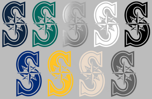 Seattle Mariners Team Logo Premium Vinyl Decal PICK COLOR & SIZE Seattle Mariners Team Logo Premium Vinyl Decal PICK COLOR & SIZE