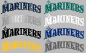 Seattle Mariners Team Name Logo Premium Vinyl Decal PICK COLOR & SIZE Seattle Mariners Team Name Logo Premium Vinyl Decal PICK COLOR & SIZE