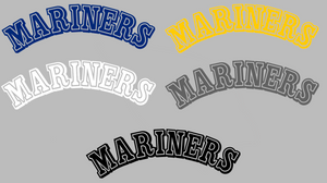 Seattle Mariners Retro Throwback 1980s-1990s Team Name Logo Premium Vinyl Decal PICK COLOR & SIZE