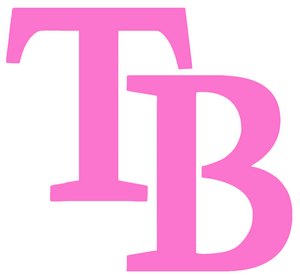 Tampa Bay Rays Pink Mothers Day Team Logo Premium Vinyl Decal PICK SIZE