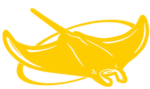 Tampa Bay Rays Yellow Childhood Cancer Awareness Devils Ray Logo Premium Vinyl Decal PICK SIZE