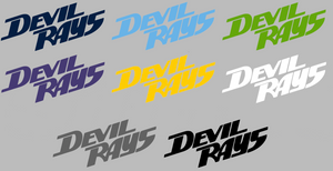 Tampa Bay Rays Devil Ray Team Name Logo Premium Vinyl Decal PICK COLOR & SIZE Tampa Bay Rays Devil Ray Team Name Logo Premium Vinyl Decal PICK COLOR & SIZE