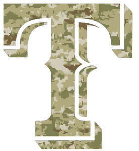 Texas Rangers Camo Camouflage Team Logo Premium Vinyl Decal PICK SIZE Texas Rangers Camo Camouflage Team Logo Premium Vinyl Decal PICK SIZE