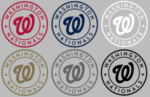 Washington Nationals Circle Logo Premium Vinyl Decal PICK COLOR & SIZE Washington Nationals Circle Logo Premium Vinyl Decal PICK COLOR & SIZE