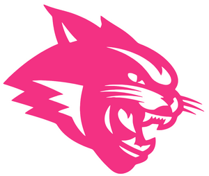 Abilene Christian Wildcats HOT PINK Mascot Logo Premium Vinyl Decal PICK SIZE Abilene Christian Wildcats HOT PINK Mascot Logo Premium Vinyl Decal PICK SIZE