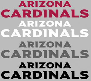 Arizona Cardinals Team Name Logo Premium Vinyl Decal PICK COLOR & SIZE Arizona Cardinals Team Name Logo Premium Vinyl Decal PICK COLOR & SIZE