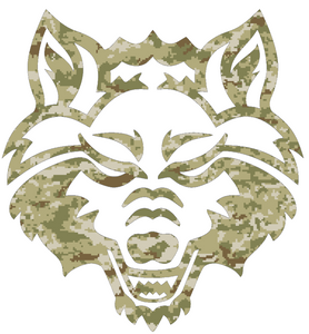 Arkansas State Red Wolves CAMO Camouflage Team Logo Premium Vinyl Decal PICK SIZE