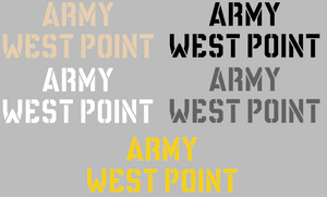 Army Black Knights Team Name Logo Premium Vinyl Decal PICK COLOR & SIZE