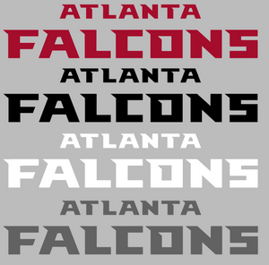 Atlanta Falcons Team Name Logo Premium Vinyl Decal PICK COLOR & SIZE Atlanta Falcons Team Name Logo Premium Vinyl Decal PICK COLOR & SIZE