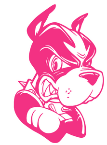 Boston University Terriers HOT PINK Mascot Logo Premium Vinyl Decal PICK SIZE Boston University Terriers HOT PINK Mascot Logo Premium Vinyl Decal PICK SIZE