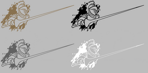 Central Florida Knights Retro Throwback Logo 1 Premium Vinyl Decal PICK COLOR & SIZE