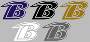 Baltimore Ravens B Logo Premium Vinyl Decal PICK COLOR & SIZE