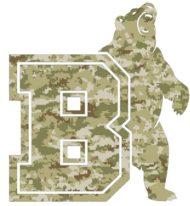 Brown Bears CAMO Camouflage Alternate Logo Premium Vinyl Decal PICK SIZE Brown Bears CAMO Camouflage Alternate Logo Premium Vinyl Decal PICK SIZE