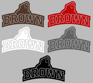 Brown Bears Alternate Logo 2 Premium Vinyl Decal PICK COLOR & SIZE Brown Bears Alternate Logo 2 Premium Vinyl Decal PICK COLOR & SIZE