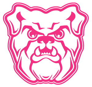 Butler Bulldogs HOT PINK Team Logo Premium Vinyl Decal PICK SIZE Butler Bulldogs HOT PINK Team Logo Premium Vinyl Decal PICK SIZE