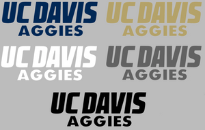 Cal Davis Aggies Team Name Logo Premium Vinyl Decal PICK COLOR & SIZE Cal Davis Aggies Team Name Logo Premium Vinyl Decal PICK COLOR & SIZE