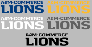 A&M Commerce Lions Team Name Logo Premium Vinyl Decal PICK COLOR & SIZE A&M Commerce Lions Team Name Logo Premium Vinyl Decal PICK COLOR & SIZE