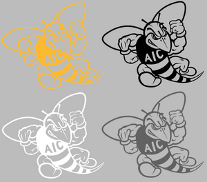 AIC Yellow Jackets Retro Throwback Logo 1 Premium Vinyl Decal PICK COLOR & SIZE AIC Yellow Jackets Retro Throwback Logo 1 Premium Vinyl Decal PICK COLOR & SIZE