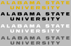 Alabama State Hornets Team Name Logo Premium Vinyl Decal PICK COLOR & SIZE Alabama State Hornets Team Name Logo Premium Vinyl Decal PICK COLOR & SIZE