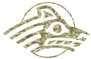 Alaska Anchorage Seawolves CAMO Camouflage Team Logo Premium Vinyl Decal PICK SIZE