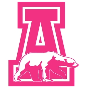 Alaska Nanooks HOT PINK Team Logo Premium Vinyl Decal PICK SIZE Alaska Nanooks HOT PINK Team Logo Premium Vinyl Decal PICK SIZE