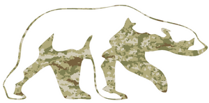 Alaska Nanooks CAMO Camouflage Mascot Logo Premium Vinyl Decal PICK SIZE Alaska Nanooks CAMO Camouflage Mascot Logo Premium Vinyl Decal PICK SIZE