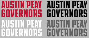 Austin Peay Governors Team Name Logo Premium Vinyl Decal PICK COLOR & SIZE Austin Peay Governors Team Name Logo Premium Vinyl Decal PICK COLOR & SIZE