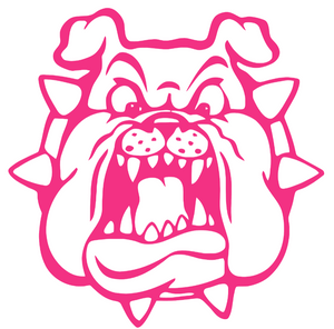 Fresno State Bulldogs HOT PINK Alternate Logo Premium Vinyl Decal PICK SIZE