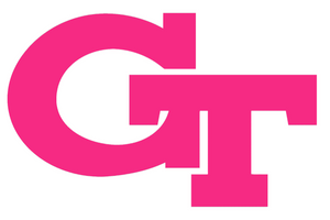 Georgia Tech Yellow Jackets HOT PINK Team Logo Premium Vinyl Decal PICK SIZE Georgia Tech Yellow Jackets HOT PINK Team Logo Premium Vinyl Decal PICK SIZE