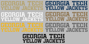 Georgia Tech Yellow Jackets Team Name Logo Premium Vinyl Decal PICK COLOR & SIZE Georgia Tech Yellow Jackets Team Name Logo Premium Vinyl Decal PICK COLOR & SIZE