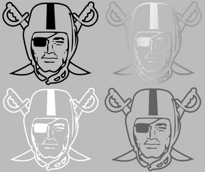 Las Vegas Raiders Alternate Logo Premium Vinyl Decal PICK COLOR & SIZE Las Vegas Raiders Alternate Logo Premium Vinyl Decal PICK COLOR & SIZE