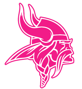 Minnesota Vikings Hot Pink Team Logo Premium Vinyl Decal PICK SIZE Minnesota Vikings Hot Pink Team Logo Premium Vinyl Decal PICK SIZE
