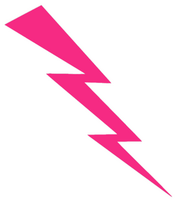 Air Force Falcons HOT PINK Lightning Bolt Logo Premium Vinyl Decal PICK SIZE