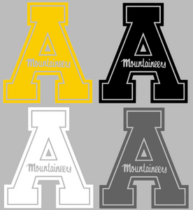 Appalachian State Mountaineers Team Logo Premium Vinyl Decal PICK COLOR & SIZE Appalachian State Mountaineers Team Logo Premium Vinyl Decal PICK COLOR & SIZE