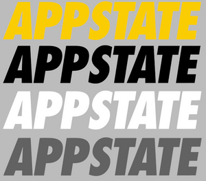 Appalachian State Mountaineers APPSTATE Logo Premium Vinyl Decal PICK COLOR & SIZE