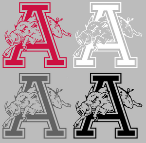 Arkansas Razorbacks Retro Throwback Logo 2 Premium Vinyl Decal PICK COLOR & SIZE Arkansas Razorbacks Retro Throwback Logo 2 Premium Vinyl Decal PICK COLOR & SIZE