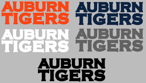 Auburn Tigers Team Name Logo Premium Vinyl Decal PICK COLOR & SIZE Auburn Tigers Team Name Logo Premium Vinyl Decal PICK COLOR & SIZE