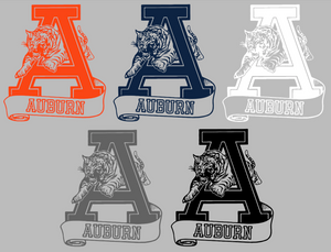 Auburn Tigers Retro Throwback Logo 2 Premium Vinyl Decal PICK COLOR & SIZE Auburn Tigers Retro Throwback Logo 2 Premium Vinyl Decal PICK COLOR & SIZE