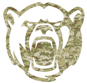 Baylor Bears CAMO Camouflage Mascot Logo Premium Vinyl Decal PICK SIZE Baylor Bears CAMO Camouflage Mascot Logo Premium Vinyl Decal PICK SIZE