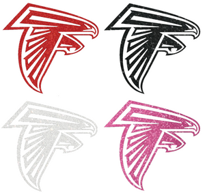 Atlanta Falcons METALLIC SPARKLE Team Logo Premium Vinyl Decal PICK COLOR & SIZE Atlanta Falcons METALLIC SPARKLE Team Logo Premium Vinyl Decal PICK COLOR & SIZE