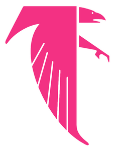 Atlanta Falcons Hot Pink Retro Throwback Logo Premium Vinyl Decal PICK SIZE Atlanta Falcons Hot Pink Retro Throwback Logo Premium Vinyl Decal PICK SIZE