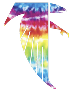 Atlanta Falcons Crucial Catch Cancer Tie Dye Retro Throwback Logo Premium Vinyl Decal PICK SIZE