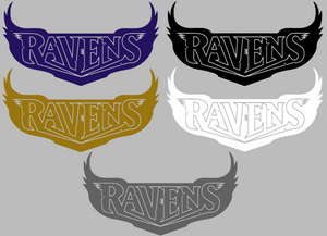 Baltimore Ravens Retro Team Name Logo Premium Vinyl Decal PICK COLOR & SIZE Baltimore Ravens Retro Team Name Logo Premium Vinyl Decal PICK COLOR & SIZE